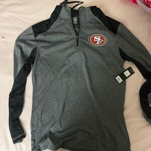 NFL Team Apparel Gray and Black Pullover
